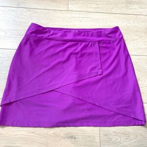 Tzu Tzu Womens Plus XXL Skort Purple Golf Tennis Pickleball Skirt